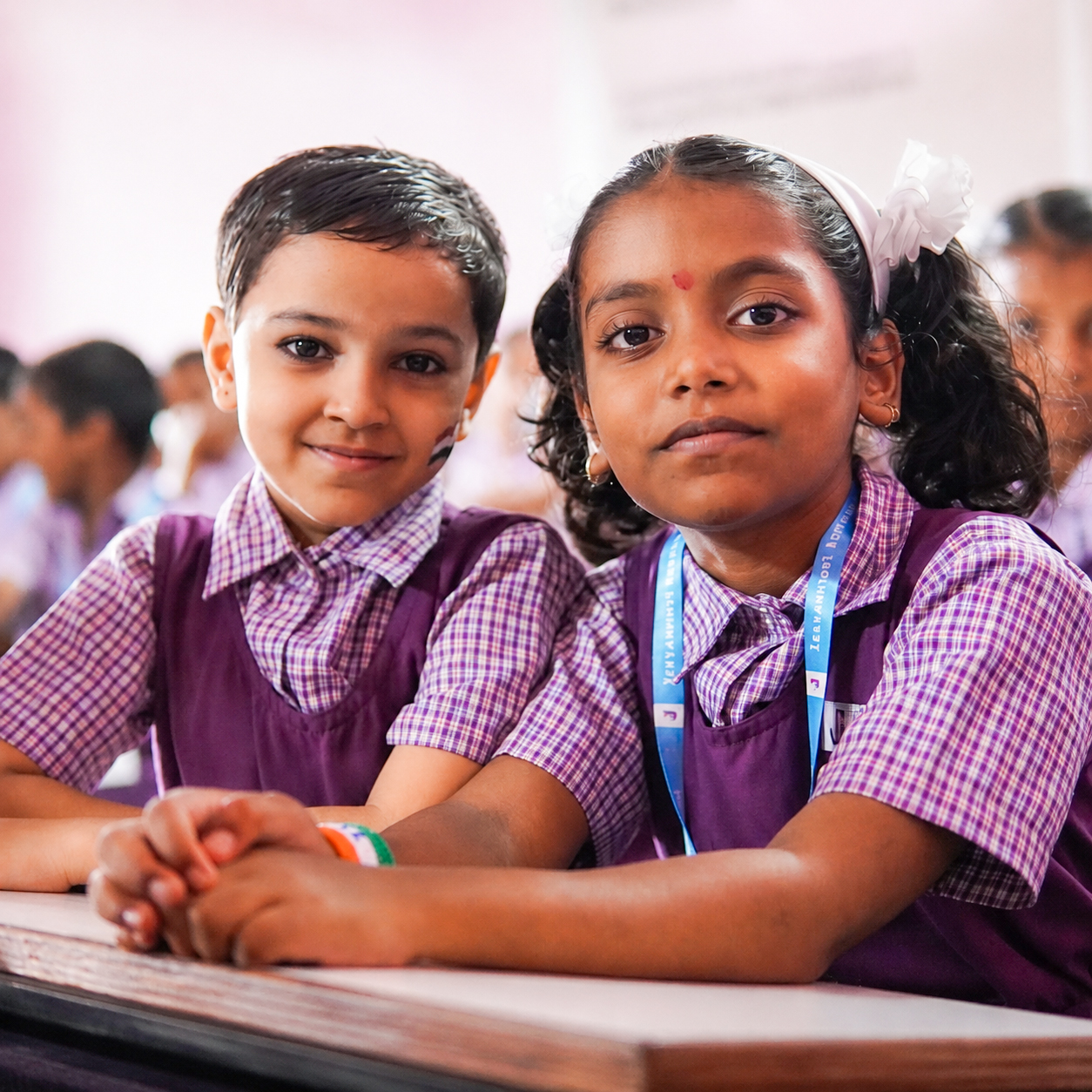 Children smiling together